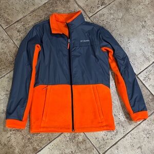 Columbia Vibrant Orange and Charcoal Jacket